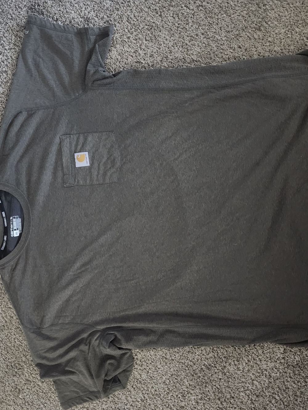 Carhartt Men's Short-Sleeve Pocket Tee — Olive Green